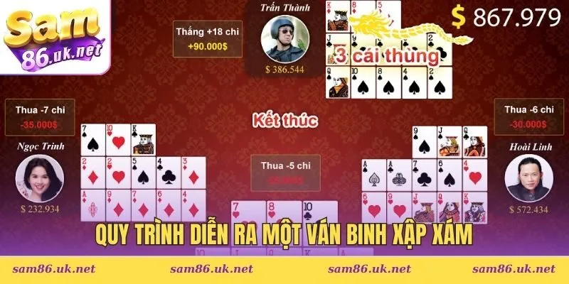 Quy trình diễn ra một ván Binh xập xám